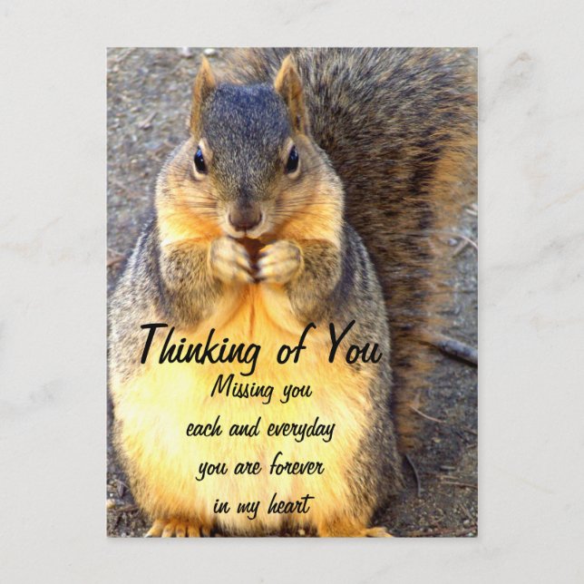 Tänk på dig, miss You_ Postcard Vykort (Framsida)