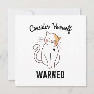 Tänk på din egen varnade ondskefull Cat Kort