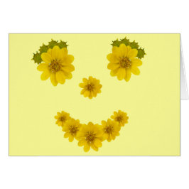Tänk på din Flower Smile-mall Hälsningskort