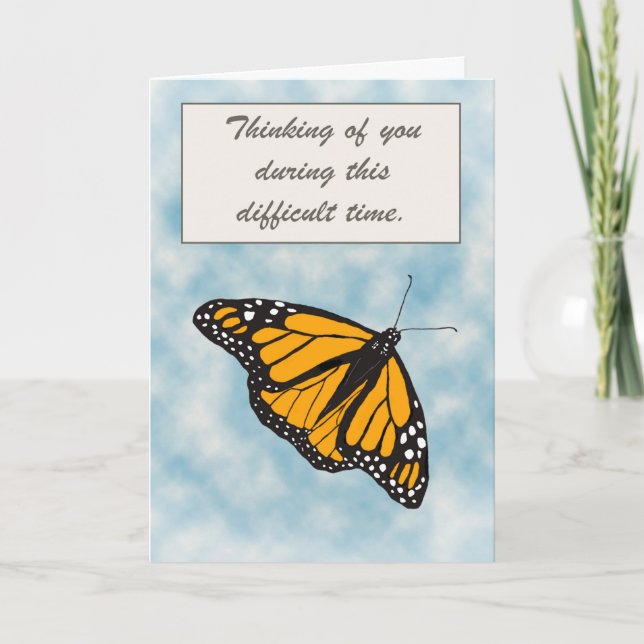 Tänk på din Monarch Butterfly Kort (Framsida)