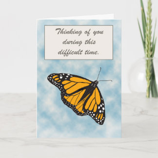 Tänk på din Monarch Butterfly Kort