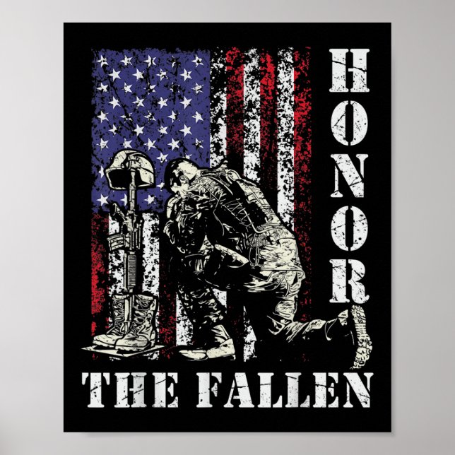 Tänk på Fallen Glöm aldrig minnesminnet Poster (Framsidan)