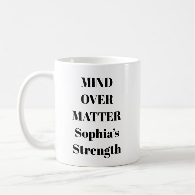 Tänk på frågan om Motivational Mugg (Vänster)