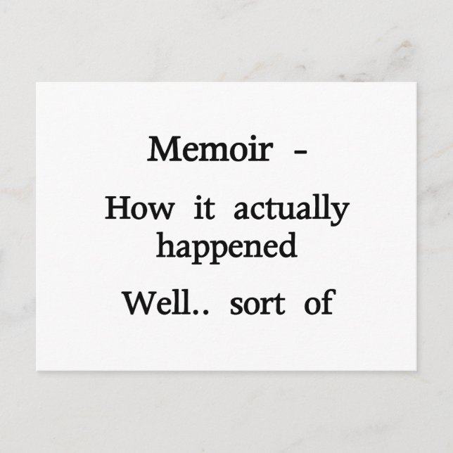 Tänk på hur det hände vykort (Framsida)