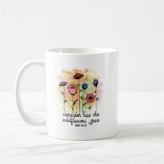 Tänk på hur Wildblommor odlar Christian Mugg