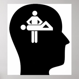 Tänk på massage poster