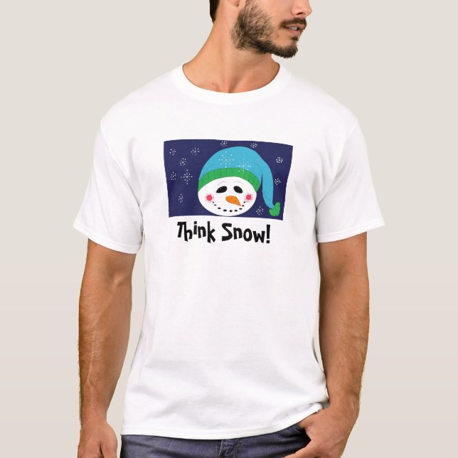 Tänk på snö t-shirt (Framsida)