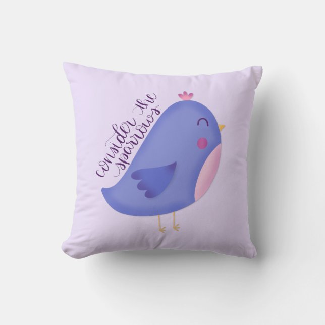 Tänk på Sparrows Pillow Kudde (Framsida)