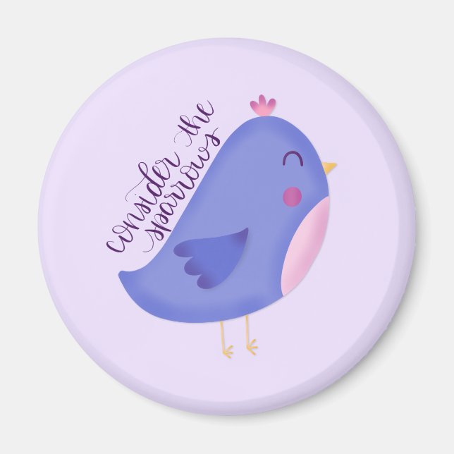 Tänk på Sparrows Round Magnet (Framsidan)