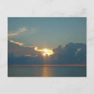 Tänk på Stillahavets solnedgång Photo Beach Vykort