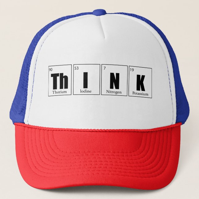 Tänk Periodiska systemet Keps (Framsida)