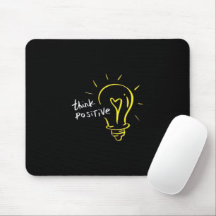 Tänk Positivt – Glödlampa Motivation Musmatt Musmatta