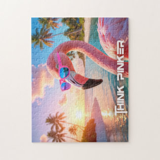 TÄNK ROSARE - Flamingo ROSA Pussel