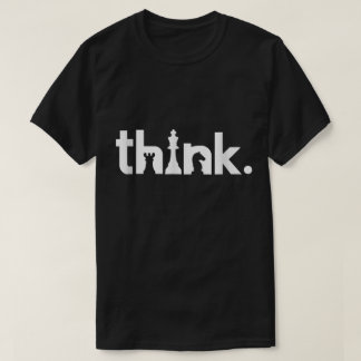 Tänk Schack Strategi Design T Shirt