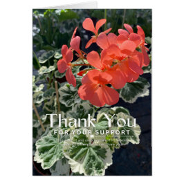 Tank som du stöder Tack för kortet Hälsningskort