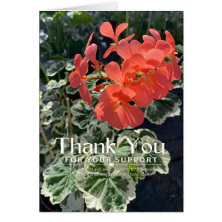 Tank som du stöder Tack för kortet Hälsningskort