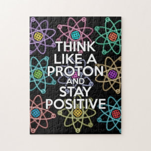 Tänk som en proton och håll dig positiv vetenskap pussel