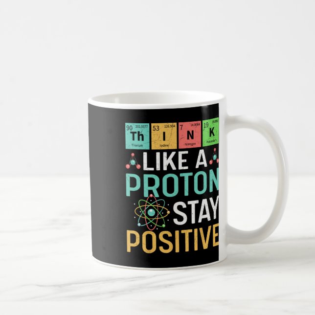 Tänk som en proton, var positiv Periodiska systeme Kaffemugg (Höger)