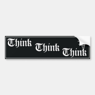 Tänk Tänk Tänk AA slogan dekal