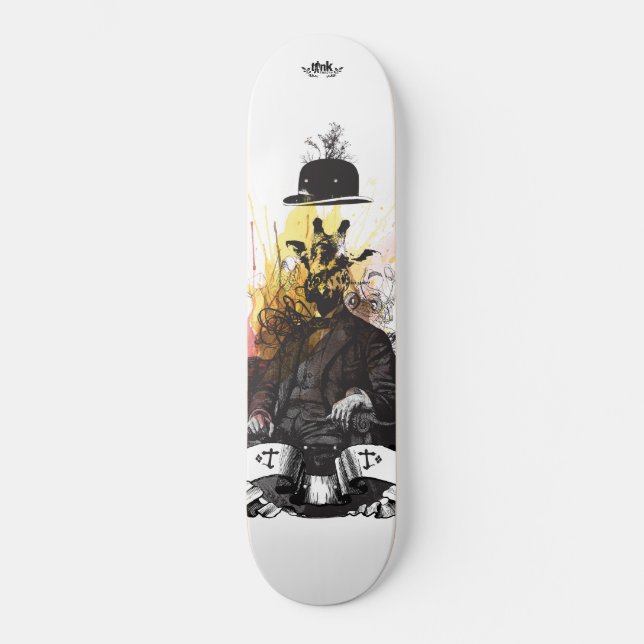 Tank Theory "Gentleman" Mini Skateboard Bräda 18,5 Cm (Framsida)