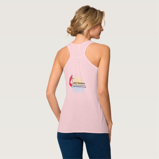 Tank Top T-Shirt Linne Med Racerback (Hel baksida)