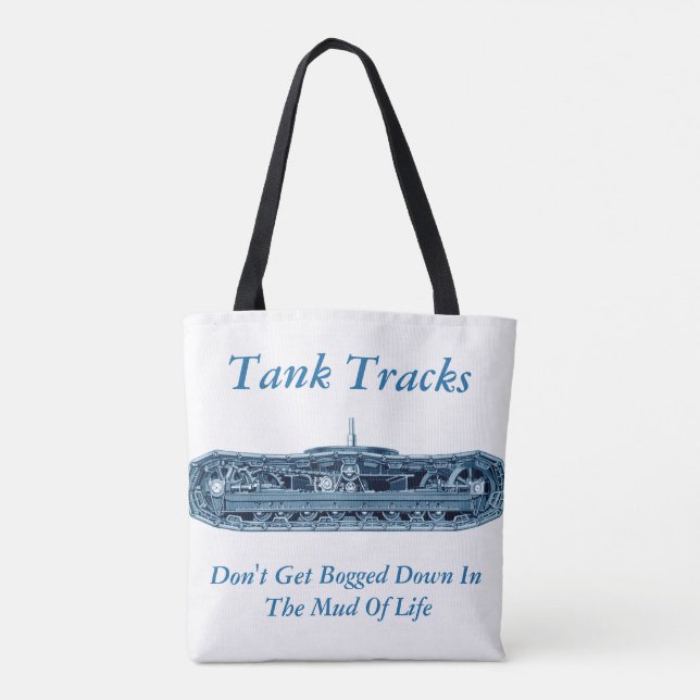 Tank Tracks Lera of Life inspiration Blue Tygkasse (Baksida)