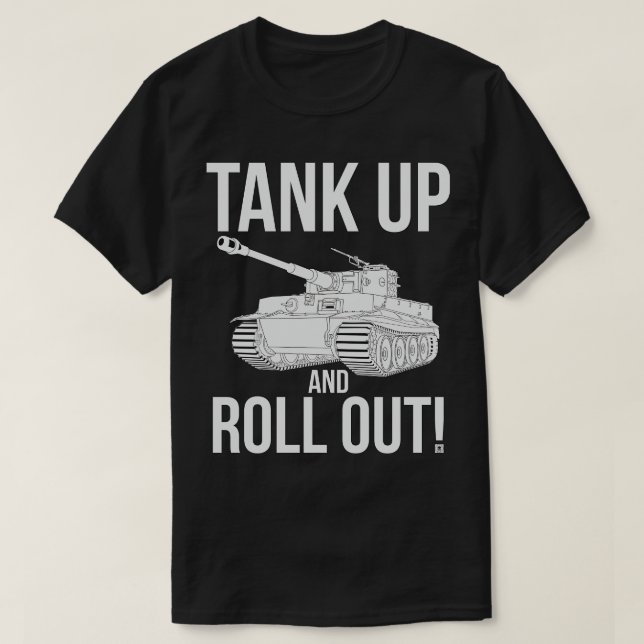 Tank upp och ut Pz 6 Tiger T Shirt (Design framsida)