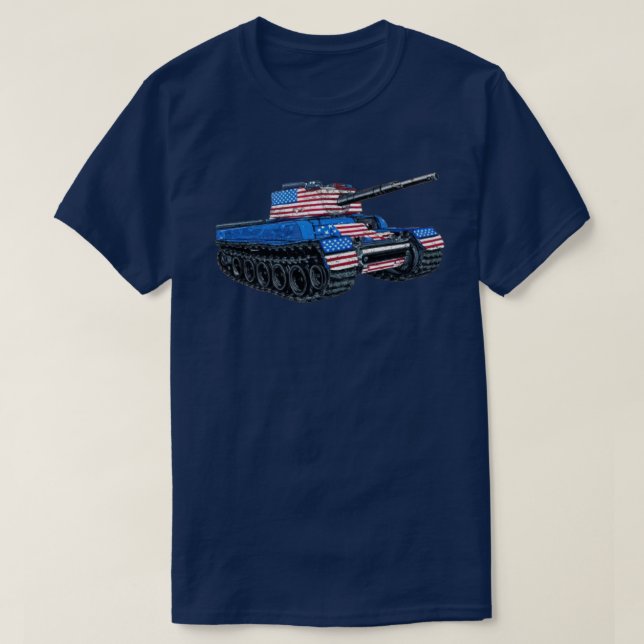 Tank USA flagga T Shirt (Design framsida)
