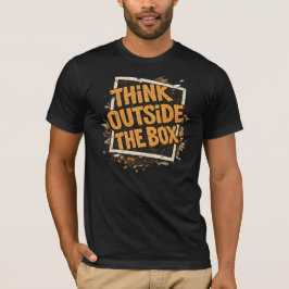 Tänk Utanför Boxen Motiverande T-Shirt 