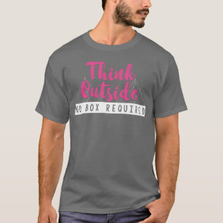 Tänk utanför Camping Woodlands flicka T Shirt