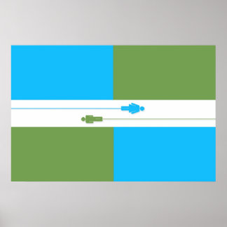 Tänka Atheist-Flagga Poster