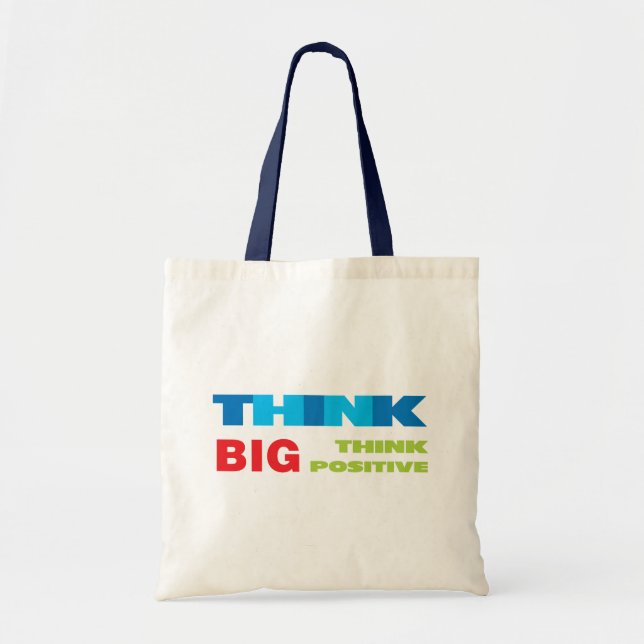 Tänka Big and Positive Tygkasse (Framsidan)