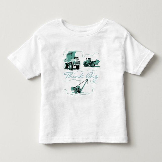 Tänka Big Construction Tshirts och Gifts (Framsida)