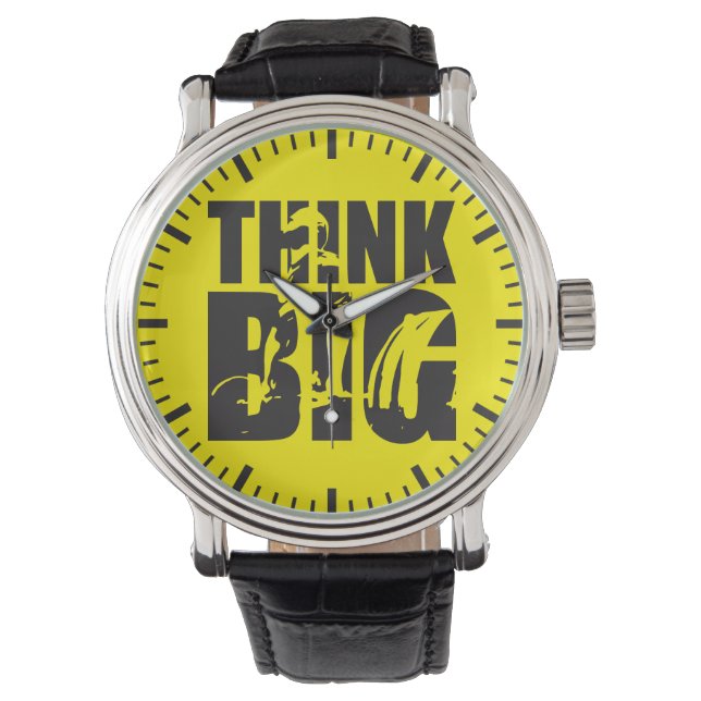 Tänka Big - Gym Motivation Armbandsur (Framsida)