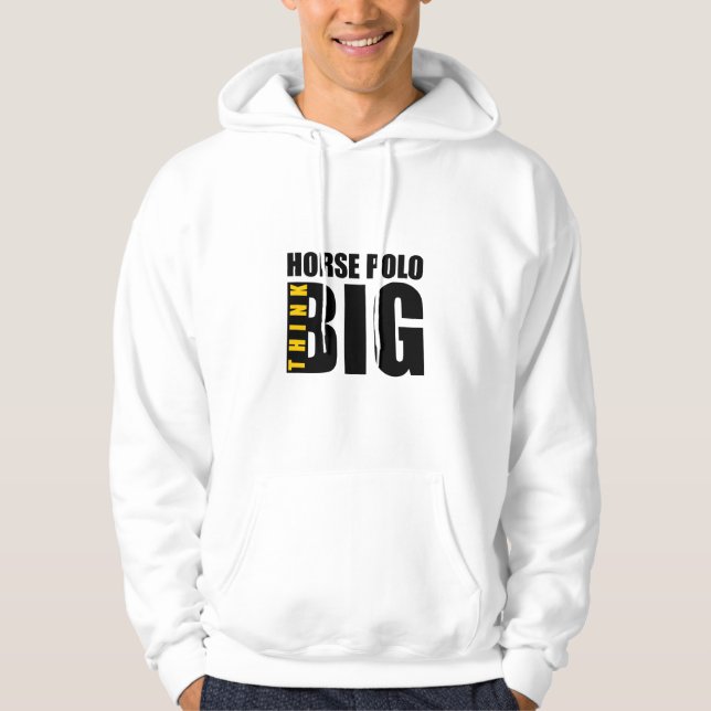 TÄNKA BIG HORSE-POLO SPORTFORMAR HOODIE (Framsida)
