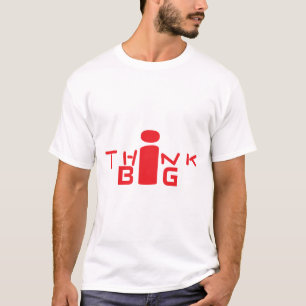 Tänka Big Kreativ Typography Art RED T Shirt