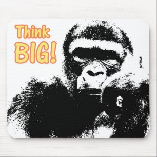Tänka Big Modern Pop Art Gorilla-mall Musmatta