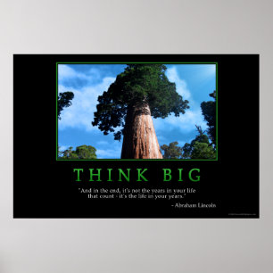 Tänka Big Poster