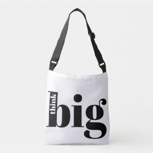 Tänka Big! Roligt - offert - modern fetstil Axelväska