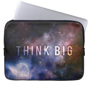 TÄNKA BIG - Space och Universe Motivational Laptop Sleeve