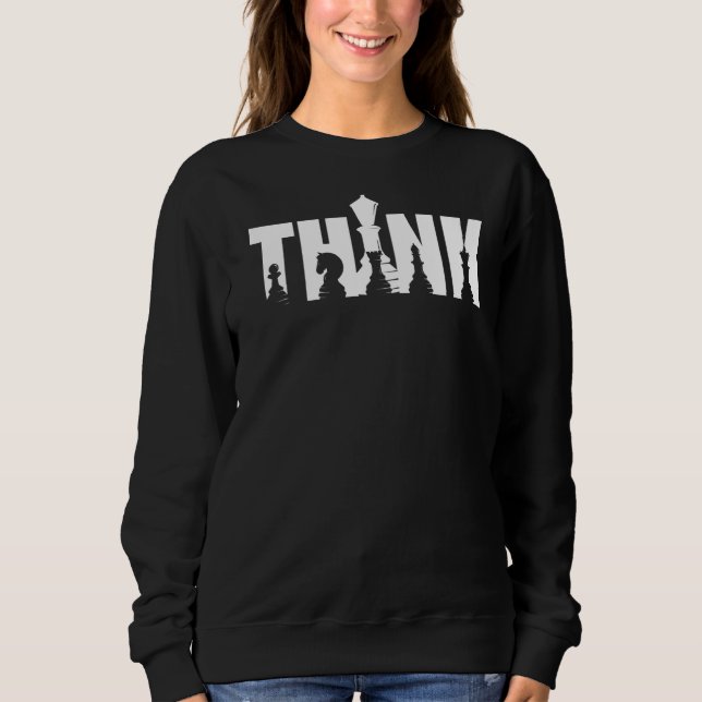Tänka Chess Biet Costume Chess Klubb T Shirt (Framsida)