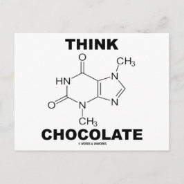 Tänka Chocolat (Theobromine Molecule Chemistry) Vykort
