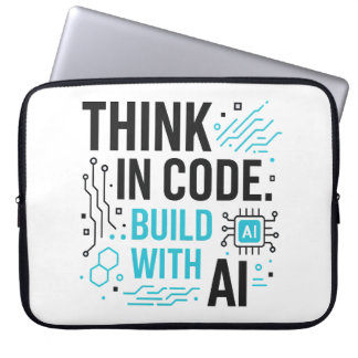 Tänka Code Bygg AI-Sleeve | Utvecklarteknik Laptop Fodral