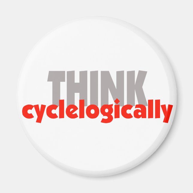 TÄNKA cyklelogiskt! Magnet (Framsidan)
