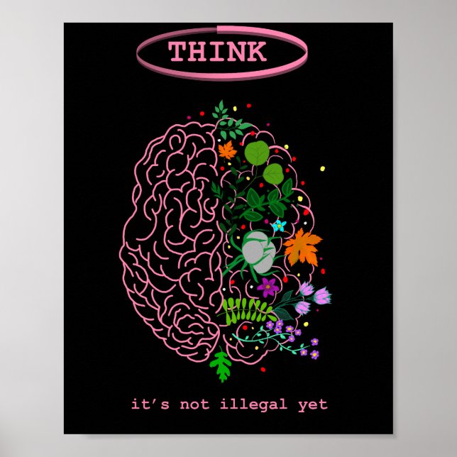 Tänka, det är ännu inte olagligt poster (Framsidan)