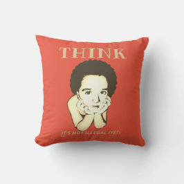 "TÄNKA, DET ÄR INTE ILLEGAL (JET)" KUDDE