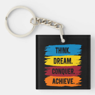 Tänka, Dream, erövra, Achieve Button Square Stick