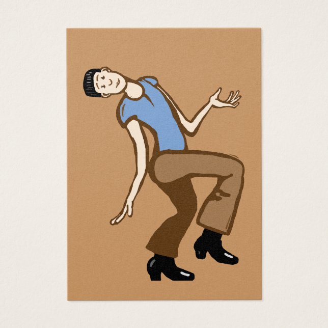 Tänka du kan dansa visitkort (Framsidan)