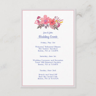 Tänka Dusty Pinks Bröllop inkvarterskort Tilläggskort