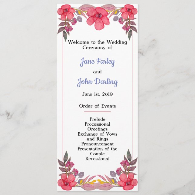 Tänka Dusty Pinks programdesign Program (Framsida)